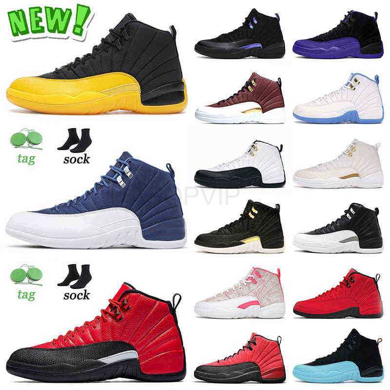 Hot Selling Jumpman 12 12s Basketball Shoes OG Sneakers University Gold Indigo Reverse Flu Game Ball Dark Concord Royal Black Taxi Playoff, C17 playoffs 40-47
Hot Selling Jumpman 12 12s Basketball Shoes OG Sneakers University Gold Indigo Reverse Flu Game Ball Dark Concord Royal Black Taxi Playoff, C17 playoffs 40-47