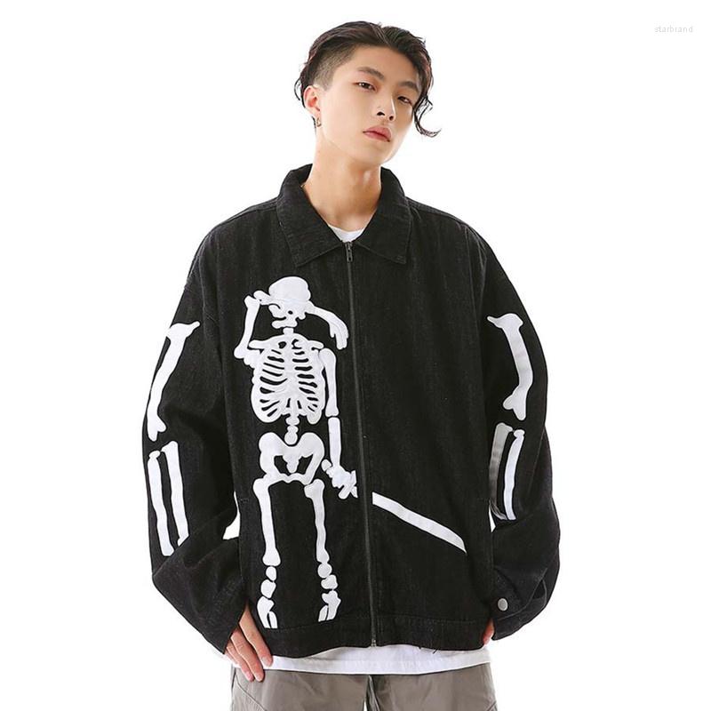 Men' Jackets Denim Jacket Skeletons Embroidery Gothic Zipper Jeans Coats Vintage Oversized Streetwear 2023 Autumn Hip Hop Fashion, Black
Men' Jackets Denim Jacket Skeletons Embroidery Gothic Zipper Jeans Coats Vintage Oversized Streetwear 2023 Autumn Hip Hop Fashion, Black