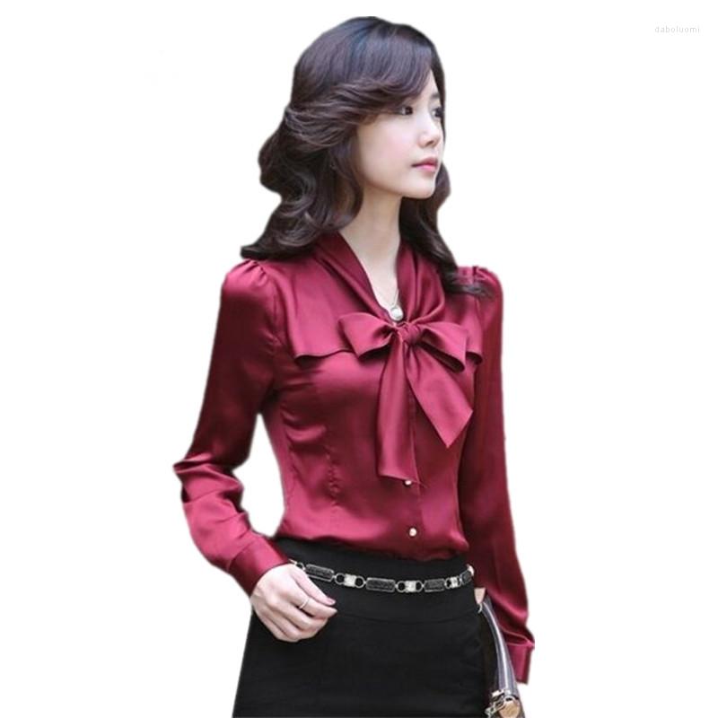 Women's Blouses 2023 Women's Shirt Elegant Office Lady Spring And Autumn Chiffon Bow Collar Pure Color Inner Female Tops Street Wear, Red
Women's Blouses 2023 Women's Shirt Elegant Office Lady Spring And Autumn Chiffon Bow Collar Pure Color Inner Female Tops Street Wear, Red