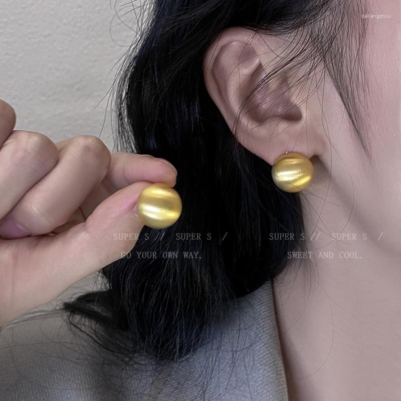 Stud Earrings Women's Frosted Round Ball Gold Silver Color High Quality Office Party Fashion Elegant Jewellery
Stud Earrings Women's Frosted Round Ball Gold Silver Color High Quality Office Party Fashion Elegant Jewellery