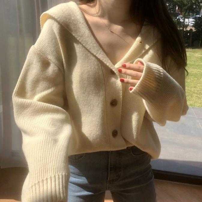 Whimsical Girl Sweaters Younger Sailor Collar Idle Style Drop Shoulder Loose, Apricot
Whimsical Girl Sweaters Younger Sailor Collar Idle Style Drop Shoulder Loose, Apricot
