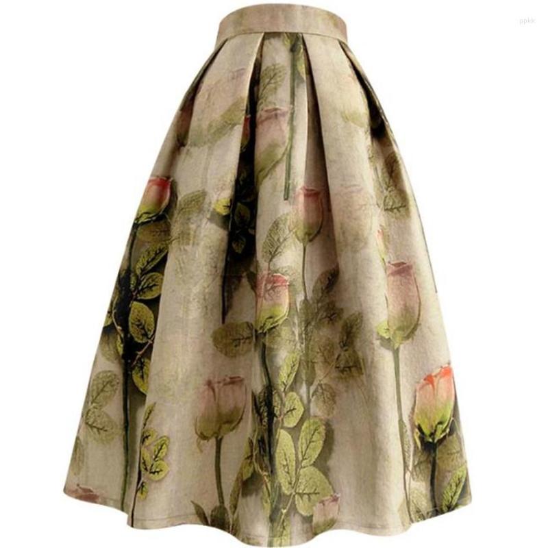 Skirts Retro Spring Autumn Oil Painting Ball Gown Women High Waist Printed Umbrella Plus Size, As photo
Skirts Retro Spring Autumn Oil Painting Ball Gown Women High Waist Printed Umbrella Plus Size, As photo