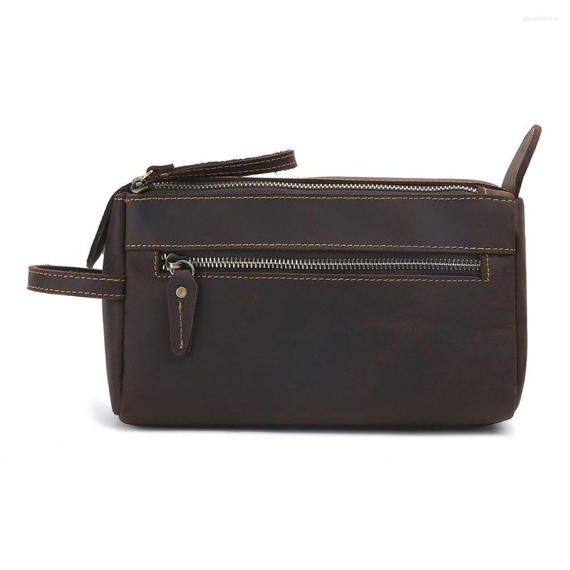 Cosmetic Bags Toiletry Bag Travel Dopp Kit Genuine Leather Handbag Portable MakeUp Large Capacity Wash Organizer, Coffee
Cosmetic Bags Toiletry Bag Travel Dopp Kit Genuine Leather Handbag Portable MakeUp Large Capacity Wash Organizer, Coffee