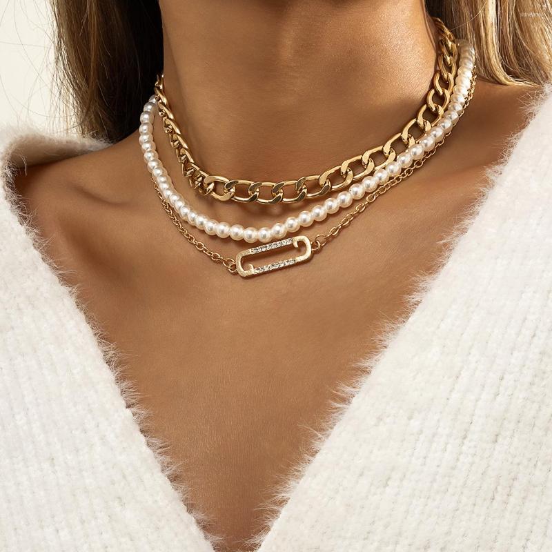 Chains Fashion Multi Layer Geometric Metal Pendant Necklace Women Hip Hop Jewelry Vintage Imitated Pearl Chain Bohemian Choker
Chains Fashion Multi Layer Geometric Metal Pendant Necklace Women Hip Hop Jewelry Vintage Imitated Pearl Chain Bohemian Choker
