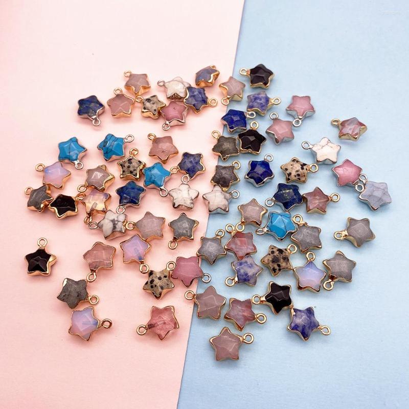 Charms Star Shape Charm Glitter Stone Natural Pendant 13x16mmDIY Fashion Making Earrings Bracelet Necklace Jewelry Accessories
Charms Star Shape Charm Glitter Stone Natural Pendant 13x16mmDIY Fashion Making Earrings Bracelet Necklace Jewelry Accessories
