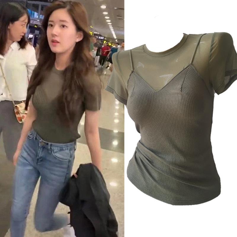 Women' T Shirts Sexy Transparent Short Sleeve Female Tops For Spring Summer Tees 2023 Designer Luxury Clothing Harajuku T-shirtWomen, Black
Women' T Shirts Sexy Transparent Short Sleeve Female Tops For Spring Summer Tees 2023 Designer Luxury Clothing Harajuku T-shirtWomen, Black