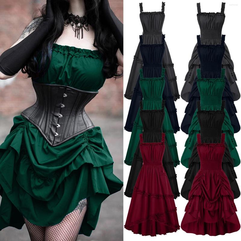 Casual Dresses Women' Gothic Sleeveless A Line Dress High Low Design Retro Style Solid Color Princess, Black
Casual Dresses Women' Gothic Sleeveless A Line Dress High Low Design Retro Style Solid Color Princess, Black