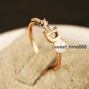 European Brand Gold Plated Letter D Ring Fashion Pearl Ring Vintage Charms Rings for Wedding Party Vintage Finger Ring Costume Jewelry
European Brand Gold Plated Letter D Ring Fashion Pearl Ring Vintage Charms Rings for Wedding Party Vintage Finger Ring Costume Jewelry