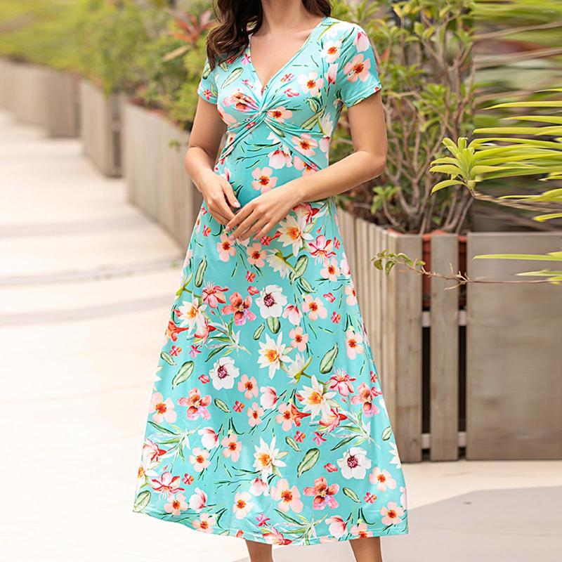 Casual Dresses Dress Women Summertime Long One-piece Flower Fashion Printing Women, Blue
Casual Dresses Dress Women Summertime Long One-piece Flower Fashion Printing Women, Blue