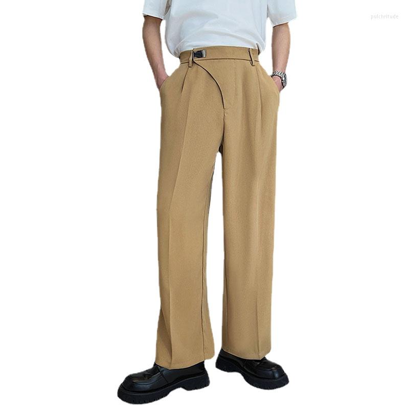 Men' Pants Metal Button Elastic Waist Casual Pant Men Streetwear Fashion Loose Office Commute Suit Male Korean Vintage Trousers, Black
Men' Pants Metal Button Elastic Waist Casual Pant Men Streetwear Fashion Loose Office Commute Suit Male Korean Vintage Trousers, Black