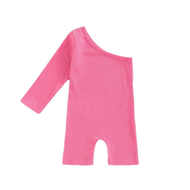 Rompers Baby Onesies Jumpsuit Clothes Toddler Summer Girl Multicolor Slanted Shoulder One-Sleeve Pit Strip Medium E7278, C1
Rompers Baby Onesies Jumpsuit Clothes Toddler Summer Girl Multicolor Slanted Shoulder One-Sleeve Pit Strip Medium E7278, C1