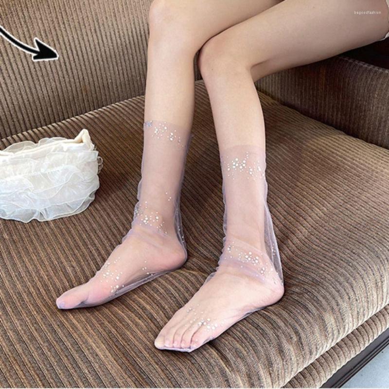Women Socks Fashion Shiny Summer Mesh Transparent Ankle Ladies Ultra-Thin Princess Tulle Female Meias, Black
Women Socks Fashion Shiny Summer Mesh Transparent Ankle Ladies Ultra-Thin Princess Tulle Female Meias, Black