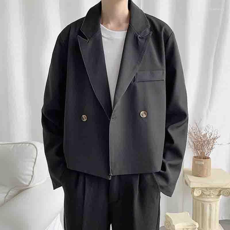Men' Suits Autumn Short Casual Solid Color Blazer Korean Version Ins Retro Trend Young Singer Fashion Suit Man, Black
Men' Suits Autumn Short Casual Solid Color Blazer Korean Version Ins Retro Trend Young Singer Fashion Suit Man, Black
