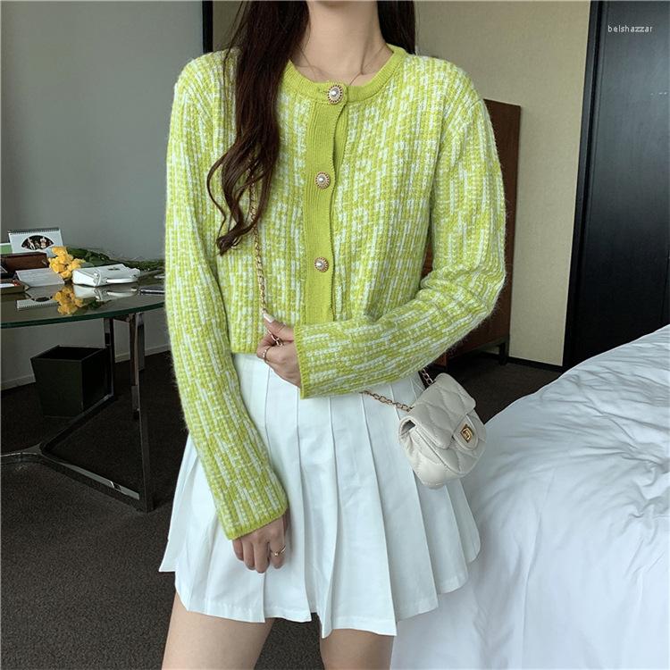 Women's Knits French Small Fragrance Mixed Color Knitted Long Sleeved Cardigan High-waist All-match Cropped Top Women, Black
Women's Knits French Small Fragrance Mixed Color Knitted Long Sleeved Cardigan High-waist All-match Cropped Top Women, Black