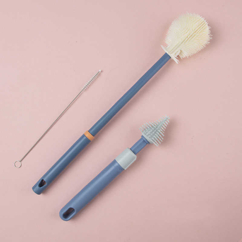 Cups Dishes Utensils Silicone Bottle Brush Baby Pacifier Cup Nipple Cleaning Brushes Set Handheld Soft Head Food Grade Watering AA230413
Cups Dishes Utensils Silicone Bottle Brush Baby Pacifier Cup Nipple Cleaning Brushes Set Handheld Soft Head Food Grade Watering AA230413