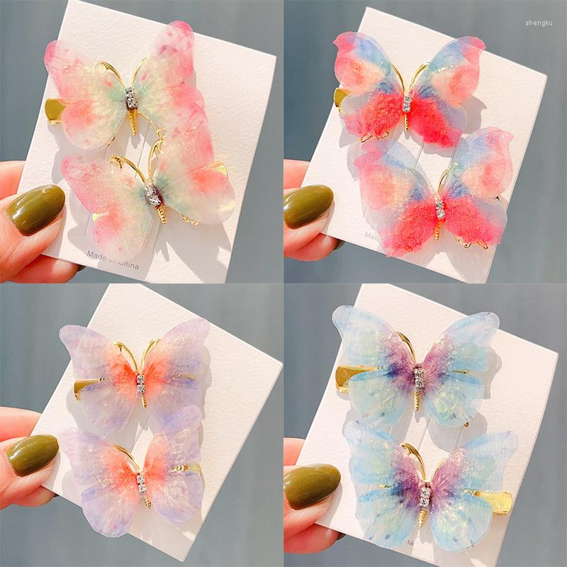 Hair Accessories 2PCS Girl Candy Color Fashion Butterfly Clips For Women Cute Double Layer Stereoscopic Tulle Barrette Wedding Hairpins
Hair Accessories 2PCS Girl Candy Color Fashion Butterfly Clips For Women Cute Double Layer Stereoscopic Tulle Barrette Wedding Hairpins