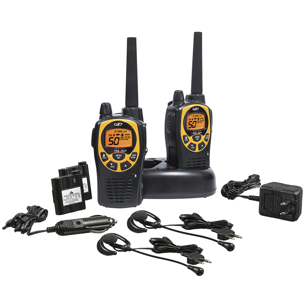 Consumer Radio gxt1030vp4 36-Mile 50 Channel GMRS Two-Way Radio (Black/Yellow) compass
Consumer Radio gxt1030vp4 36-Mile 50 Channel GMRS Two-Way Radio (Black/Yellow) compass