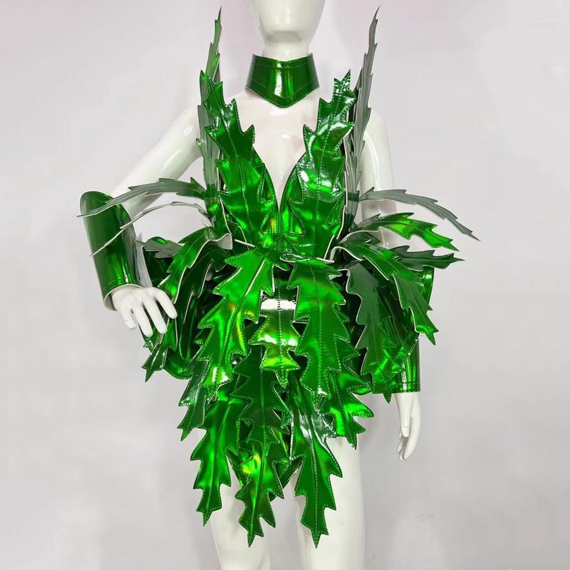 Stage Wear Green Laser Leaf Costume Exaggerated Performance Clothes Nightclub Carnival Rave Outfit Tree Cosplay Drag Queen Clothing
Stage Wear Green Laser Leaf Costume Exaggerated Performance Clothes Nightclub Carnival Rave Outfit Tree Cosplay Drag Queen Clothing