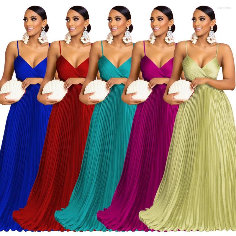Casual Dresses 2023 Summer Selling Women' Clothes Sexy V-neck Artificial Silk Camisole High Waist Texture Loose Big Hem Dress, Green
Casual Dresses 2023 Summer Selling Women' Clothes Sexy V-neck Artificial Silk Camisole High Waist Texture Loose Big Hem Dress, Green