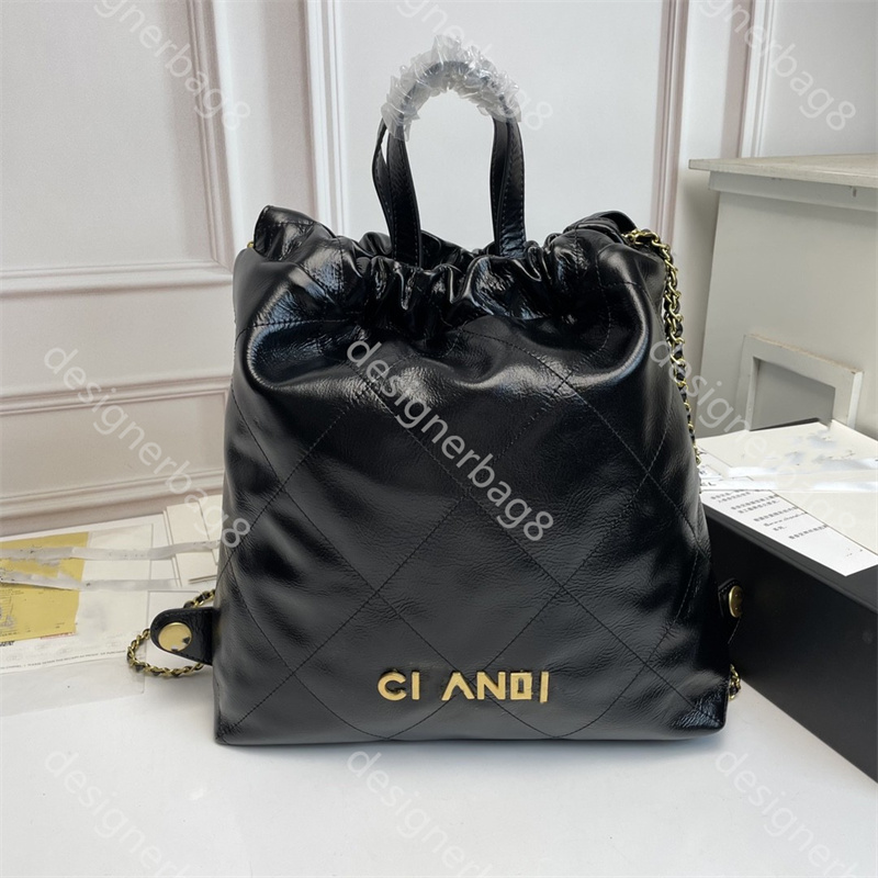 22 Designer Bag 2022s Backpack Shoulder bag Luxury Women Handbag Hobo Shiny Quilted Leather Large Capacity Metal Chain Drawstring Shaped channel tote bag shopping, Make up the difference 
22 Designer Bag 2022s Backpack Shoulder bag Luxury Women Handbag Hobo Shiny Quilted Leather Large Capacity Metal Chain Drawstring Shaped channel tote bag shopping, Make up the difference