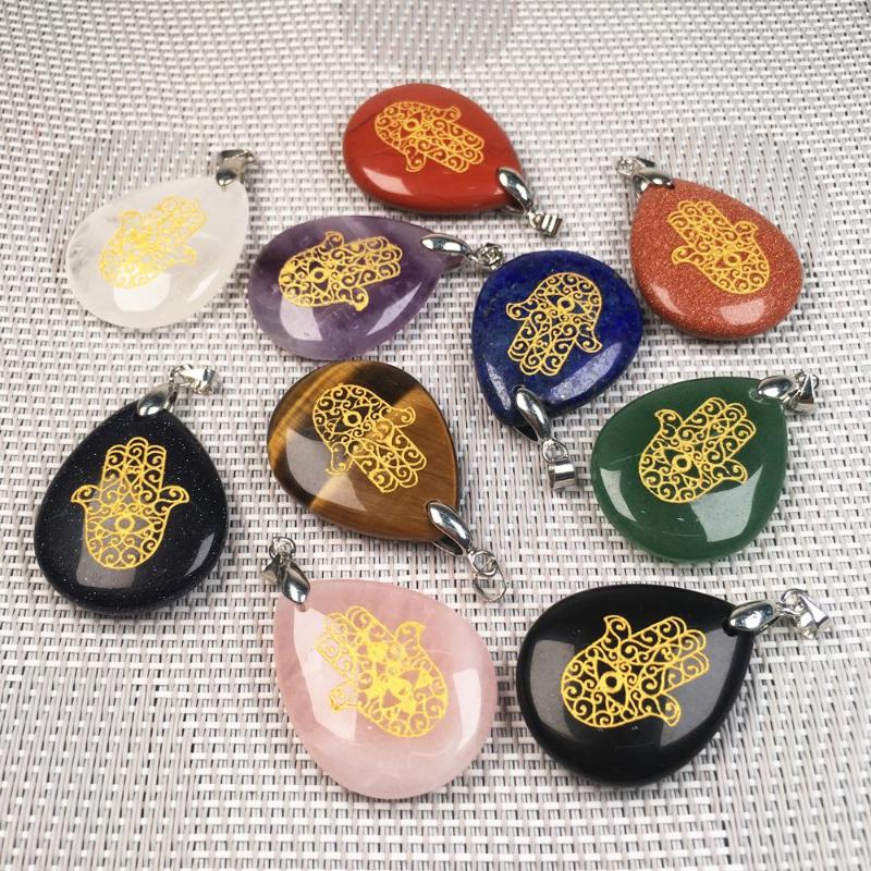 Pendant Necklaces Healing Drop Shaped Crystal Natural Stone Chakra Tiger Eye Aventurine Jade Charms Women Men Jewelry Making DIY
Pendant Necklaces Healing Drop Shaped Crystal Natural Stone Chakra Tiger Eye Aventurine Jade Charms Women Men Jewelry Making DIY
