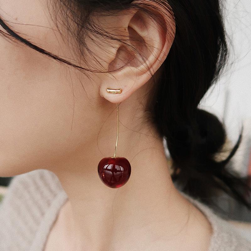 Dangle Earrings 1 Pair Cute Simulation Red Cherry Gold Color Fruit Stud For Women Girl Gift Simple Drop Female Fashion Jewelry
Dangle Earrings 1 Pair Cute Simulation Red Cherry Gold Color Fruit Stud For Women Girl Gift Simple Drop Female Fashion Jewelry