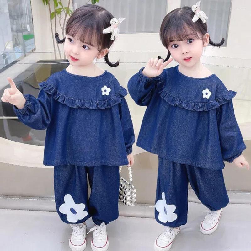 Clothing Sets 2-8 Years Toddler Baby Daily Outfits Children Long Sleeve Soft Denim 2 PCS Girls Cute Full T Shirt And Loose Pants
Clothing Sets 2-8 Years Toddler Baby Daily Outfits Children Long Sleeve Soft Denim 2 PCS Girls Cute Full T Shirt And Loose Pants
