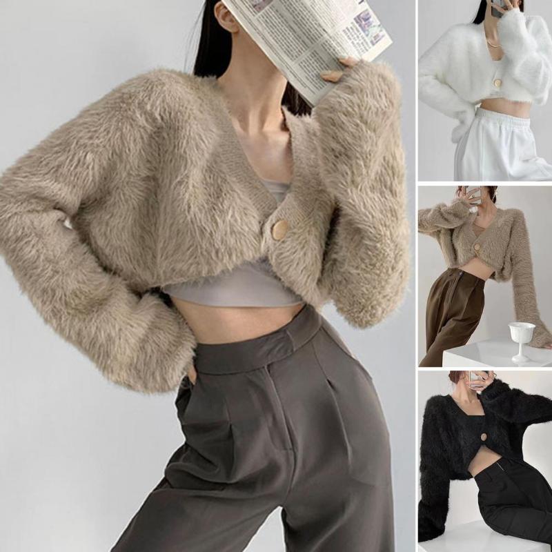 Women's Knits Womens Faux Fur Jacket Thick Coat Short Fashion Winter Warm Furry Clearance Offers Women's Synthetic, White
Women's Knits Womens Faux Fur Jacket Thick Coat Short Fashion Winter Warm Furry Clearance Offers Women's Synthetic, White