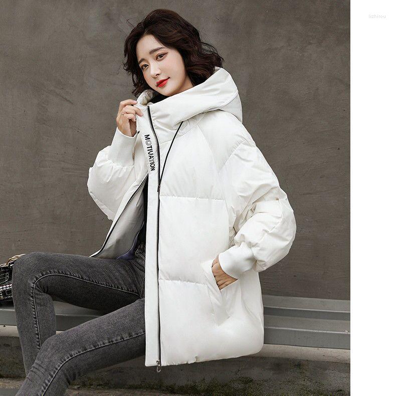 Women's Trench Coats Korean Style Winter Jacket Parkas Women Stand Collar Solid Black White Female Hood Coat Loose Oversized Womens Short, Red
Women's Trench Coats Korean Style Winter Jacket Parkas Women Stand Collar Solid Black White Female Hood Coat Loose Oversized Womens Short, Red