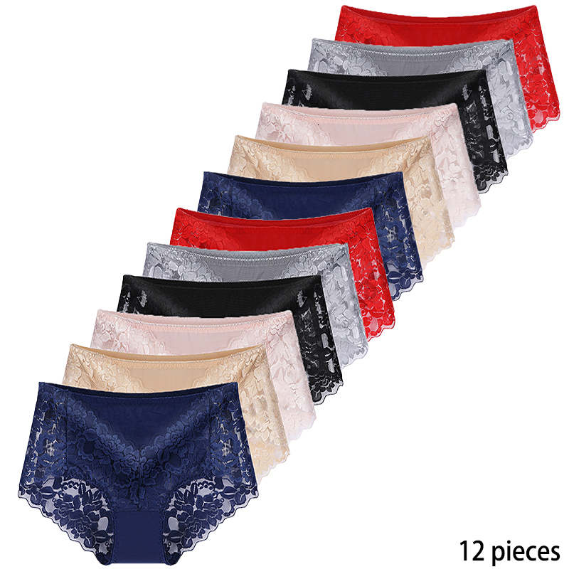 Women's Panties 12 pieces transparent panties lace women's underwear sexy briefs comfortable breathable Lingerie soft plus size M- 4XL 5XL 230414, Beige
Women's Panties 12 pieces transparent panties lace women's underwear sexy briefs comfortable breathable Lingerie soft plus size M- 4XL 5XL 230414, Beige