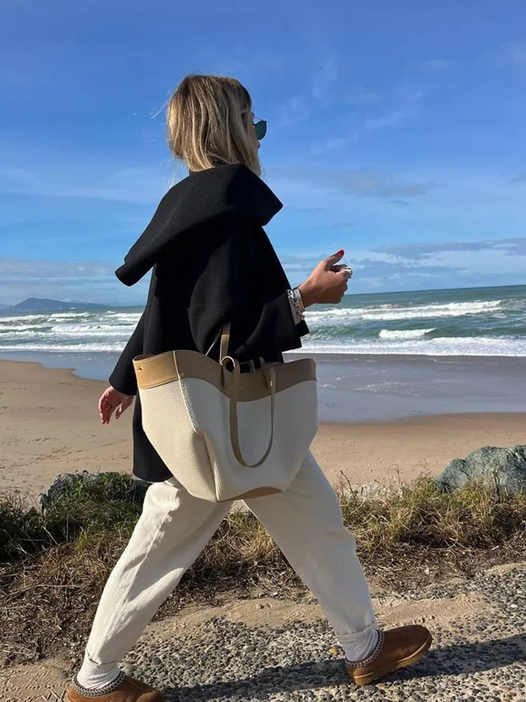 Women's Wool Blends Casual Autumn Jacket Women Scarf Collar Single Breasted Long Sleeve Elegant Lady Coats Winter Fashion Pocket Wool Coat Tops 2