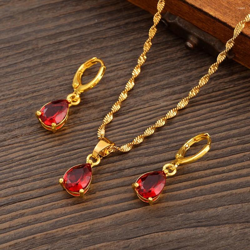 Necklace Earrings Set Bangrui Gold Color Dangle Drop Earrings&Pendant With Big CZ Zircon Crystal Stone Fro Women Fashion Jewelry, Picture shown
Necklace Earrings Set Bangrui Gold Color Dangle Drop Earrings&Pendant With Big CZ Zircon Crystal Stone Fro Women Fashion Jewelry, Picture shown