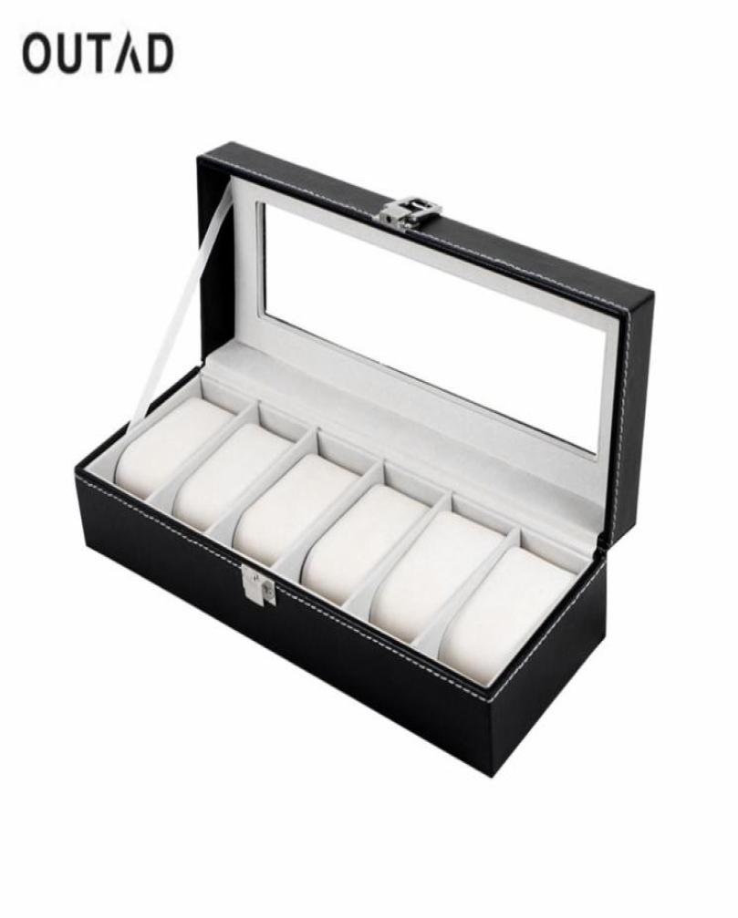 OUTAD 6 Grid Black PU Leather Watch Box Refinement Slots Wrist Watches Gift Case Jewelry Display Boxes Storage Holder4099204
OUTAD 6 Grid Black PU Leather Watch Box Refinement Slots Wrist Watches Gift Case Jewelry Display Boxes Storage Holder4099204