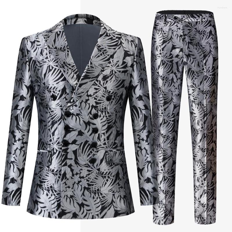Men's Suits Men's Silver Grey Jacquard Double Breasted Wedding Suit Prom Men Groom Tuxedo Man Blazer Latest Design Costume Homme 2 Pcs, Gray
Men's Suits Men's Silver Grey Jacquard Double Breasted Wedding Suit Prom Men Groom Tuxedo Man Blazer Latest Design Costume Homme 2 Pcs, Gray