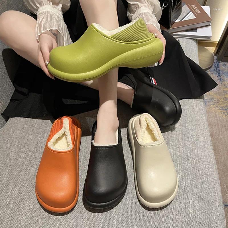 Slippers 2023 Winter Leather Waterproof Warm Men Shoes Women Couples Non-Slip Plush Cotton Indoor Outdoor Cozy Home Autumn F, Black
Slippers 2023 Winter Leather Waterproof Warm Men Shoes Women Couples Non-Slip Plush Cotton Indoor Outdoor Cozy Home Autumn F, Black