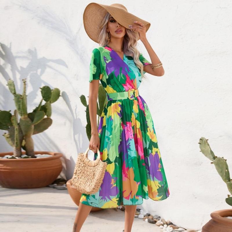 Ethnic Clothing African Midi Dress Women High Waist Short Sleeve Robes 2023 Spring Summer Fashion Print Elegant Dresses Vestidos
Ethnic Clothing African Midi Dress Women High Waist Short Sleeve Robes 2023 Spring Summer Fashion Print Elegant Dresses Vestidos