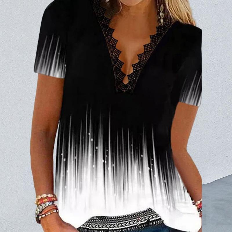 Women's Blouses Fashion Casual Top Thin Tee Stretchy Lace Stitching Collar Pullover T-shirt Sweat Absorbing, Green
Women's Blouses Fashion Casual Top Thin Tee Stretchy Lace Stitching Collar Pullover T-shirt Sweat Absorbing, Green