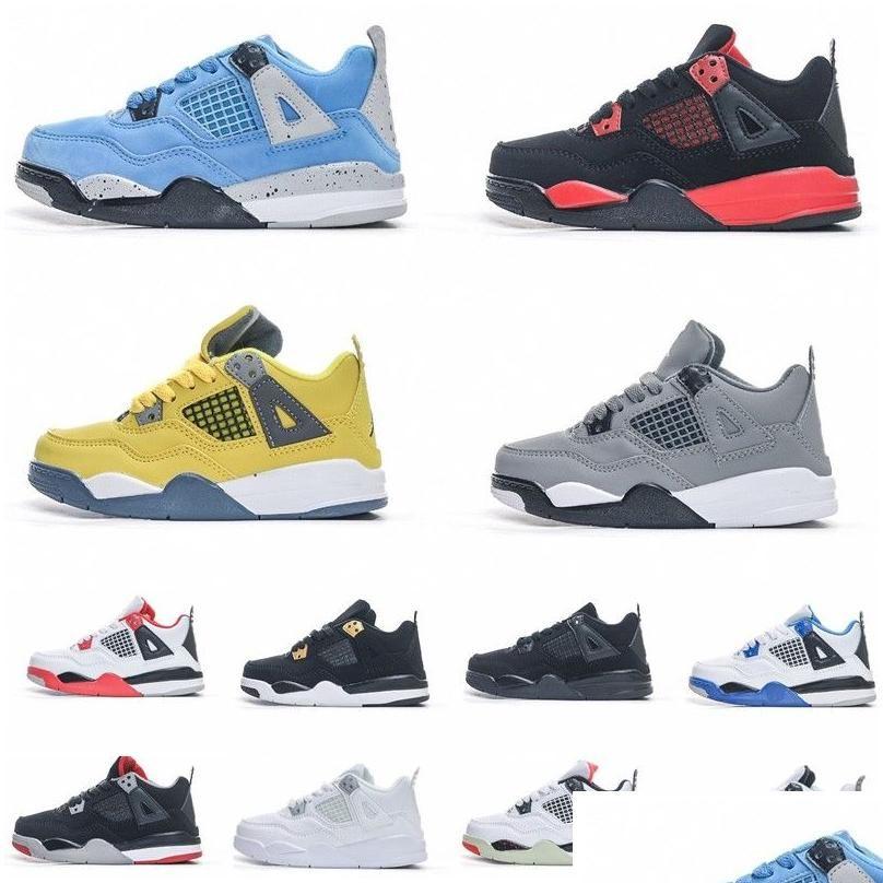 WITH BOX designer Athletic Outdoor Boys Basketball 4 Jumpman 4S Shoe Kids Shoes Children Black Mid Sneaker Chicago Designer Scotts Mi Dhrfs
WITH BOX designer Athletic Outdoor Boys Basketball 4 Jumpman 4S Shoe Kids Shoes Children Black Mid Sneaker Chicago Designer Scotts Mi Dhrfs