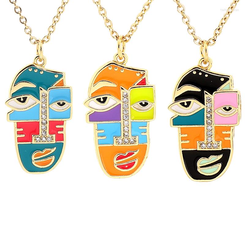 Pendant Necklaces Y2K Funny Head Face Abstract Enamel Geometric Painting Charm Choker For Men Women Jewelry Gifts
Pendant Necklaces Y2K Funny Head Face Abstract Enamel Geometric Painting Charm Choker For Men Women Jewelry Gifts