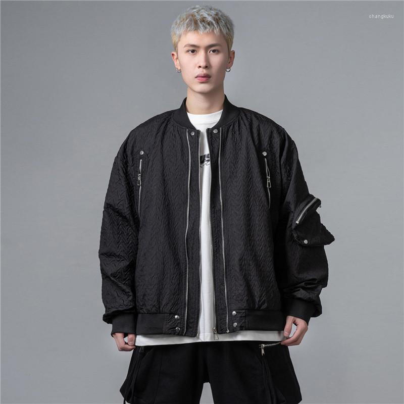 Men's Jackets Fashion Oversized Hip Hop Baseball Jacket Loose Fit Flight Bomber Coat With Multi Zippers Personality Designer Outerwear, Black
Men's Jackets Fashion Oversized Hip Hop Baseball Jacket Loose Fit Flight Bomber Coat With Multi Zippers Personality Designer Outerwear, Black