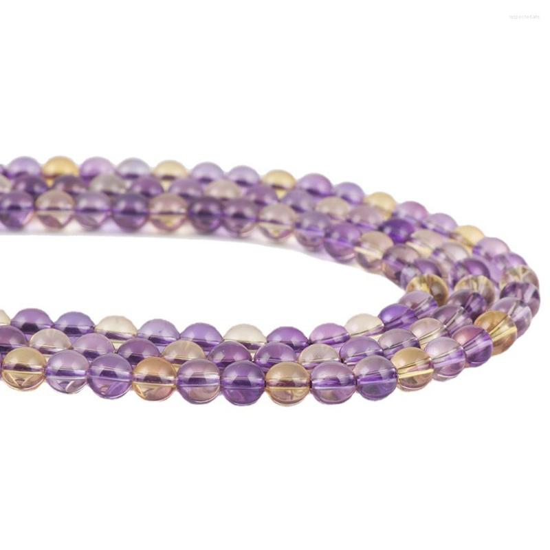 Strand Natural Ametrine Loose Round Beads Purple Crystal Bracelet 4/6/8mm Jewelry DIY Making
Strand Natural Ametrine Loose Round Beads Purple Crystal Bracelet 4/6/8mm Jewelry DIY Making