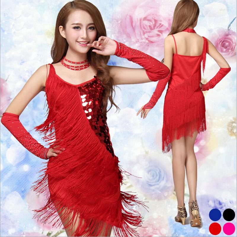 Stage Wear Arrival Tassel Sequins Women Latin Dance Dresses Ballroom Samba Dancing Dress Costume Tango Fringe Skirt, Black
Stage Wear Arrival Tassel Sequins Women Latin Dance Dresses Ballroom Samba Dancing Dress Costume Tango Fringe Skirt, Black