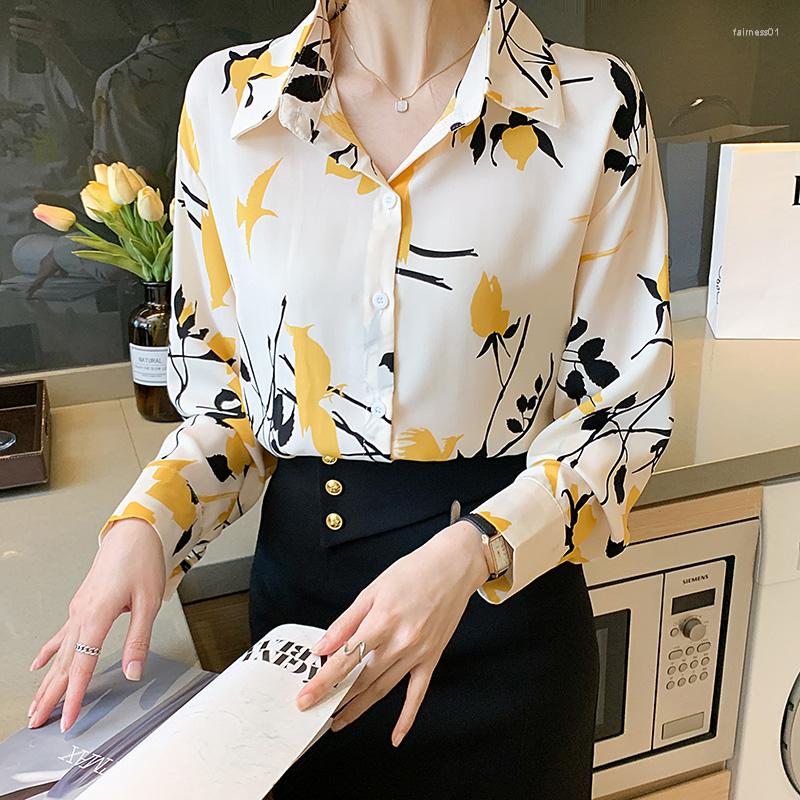 Women' Blouses Fashion Flower Printing Ladies Shirts Women' Spring Autumn Long Sleeve Tops Blusas Mujer, Green
Women' Blouses Fashion Flower Printing Ladies Shirts Women' Spring Autumn Long Sleeve Tops Blusas Mujer, Green