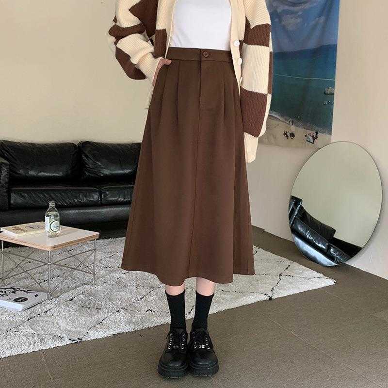 Woolen Skirt Womens Autumn And Winter Retro High Waist Slimming Mid Length Big Hem, Black
Woolen Skirt Womens Autumn And Winter Retro High Waist Slimming Mid Length Big Hem, Black