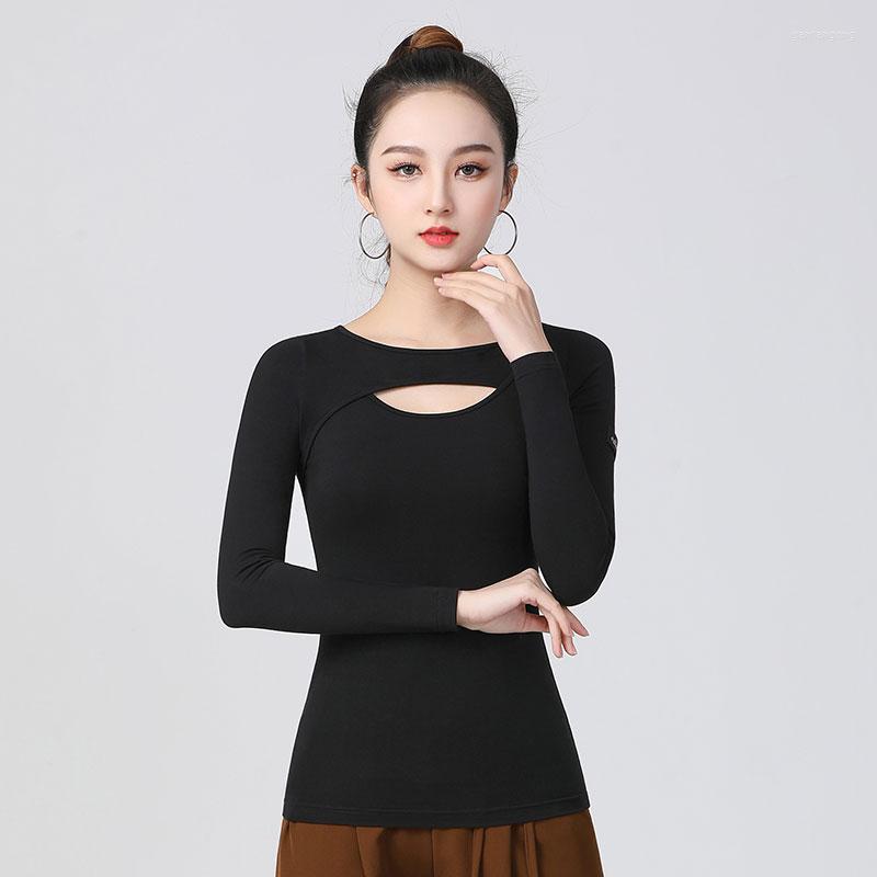 Stage Wear Modern Dance Tops Women's National Standard Ballroom Clothes Spring And Summer Long-sleeved Latin Clostumes TXH-DBL295, Black
Stage Wear Modern Dance Tops Women's National Standard Ballroom Clothes Spring And Summer Long-sleeved Latin Clostumes TXH-DBL295, Black