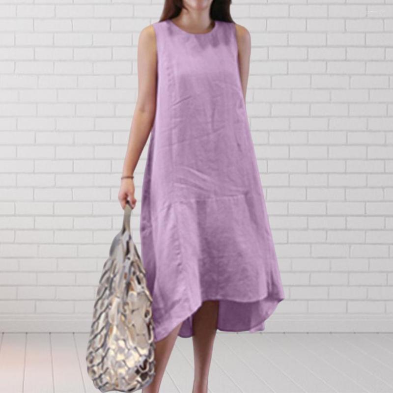 Casual Dresses Chic Lady Vest Dress Pullover Thin Women Midi Pure Color Mid-calf Length Summer, Blue
Casual Dresses Chic Lady Vest Dress Pullover Thin Women Midi Pure Color Mid-calf Length Summer, Blue