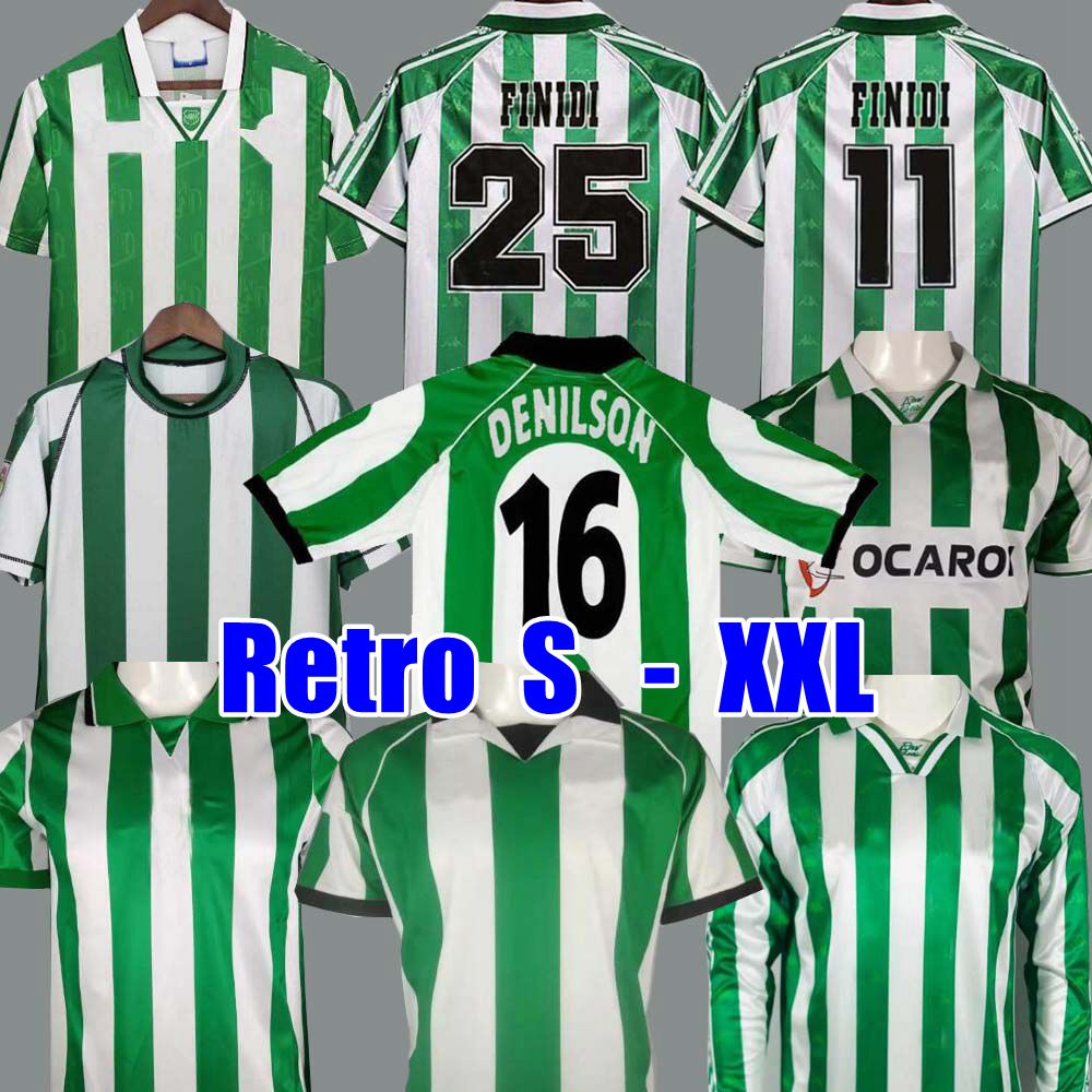 

1976 1977 1993 1994 1995 1996 soccer Jerseys 1997 1998 2002 2003 2004 Retro REAL 76 77 94 95 96 97 98 02 03 04 classic vintage football shirt ALFONSO BETIS JOAQUIN DENILSON, 76/77 home