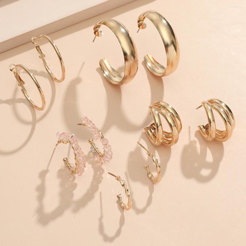 Hoop Earrings 5-Pairs Set Circle French Pearl Crystal C-shaped For Women Earing Jewelry Earings Earring Kolczyki Z4CF4
Hoop Earrings 5-Pairs Set Circle French Pearl Crystal C-shaped For Women Earing Jewelry Earings Earring Kolczyki Z4CF4