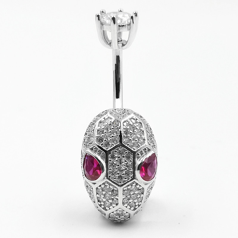 WQFS Human body piercing jewelry S925 silver belly button ring European and American animal set diamond snake belly button nails
WQFS Human body piercing jewelry S925 silver belly button ring European and American animal set diamond snake belly button nails