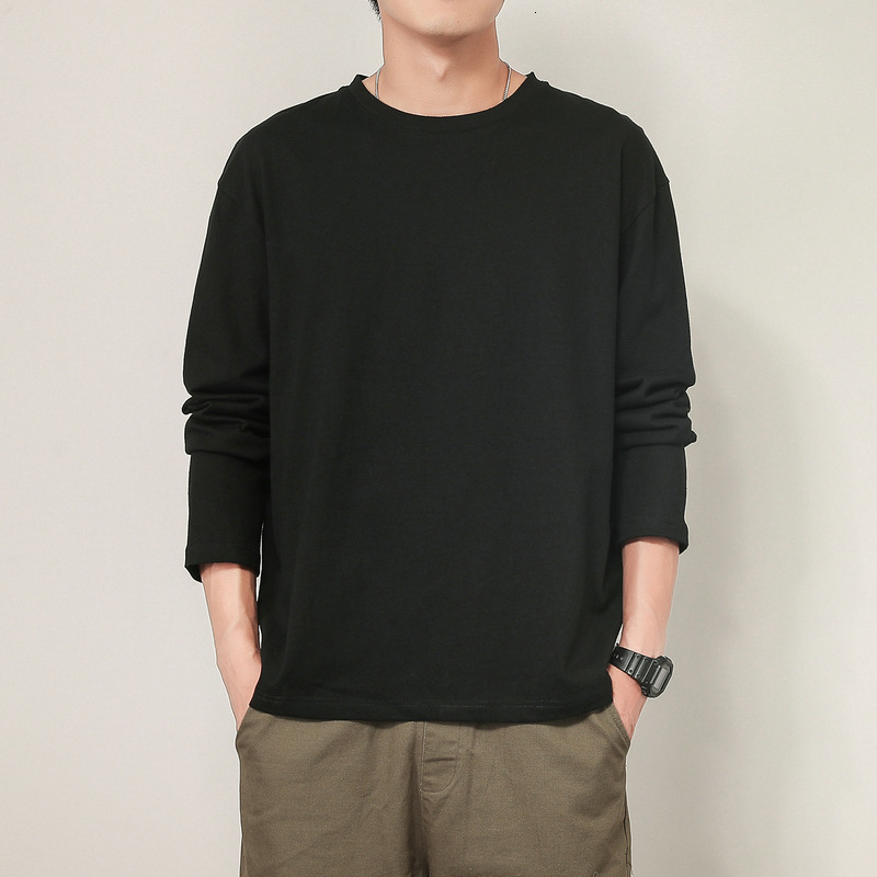 Men's TShirts 2023 Spring and Summer Mens Cotton Long Sleeve ONeck Tshirts Casual Black Grey Male Coats 230414, Drs-5
Men's TShirts 2023 Spring and Summer Mens Cotton Long Sleeve ONeck Tshirts Casual Black Grey Male Coats 230414, Drs-5